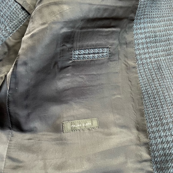 JCrew Blue Mens Glen plaid Blazer 38S - Picture 5 of 5